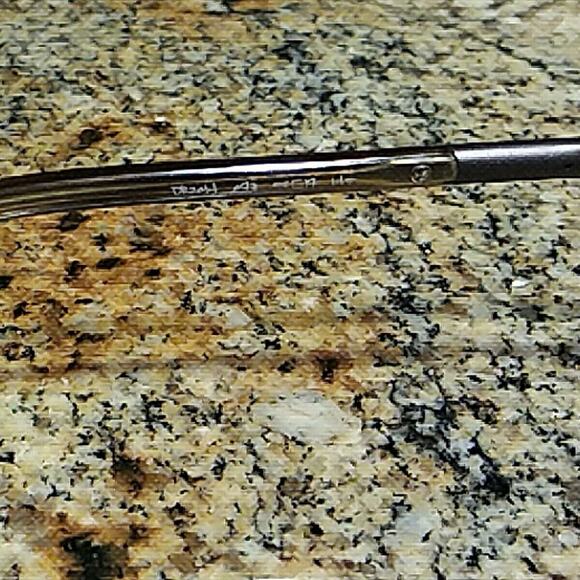 Dragon Eyeglasses Frames DR014 073 Brown Grey Rectangular Half Rim 55-17-145 - Picture 6 of 11